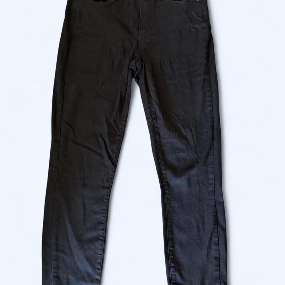 PAIGE Black Denim Skinny Jeans Size 28